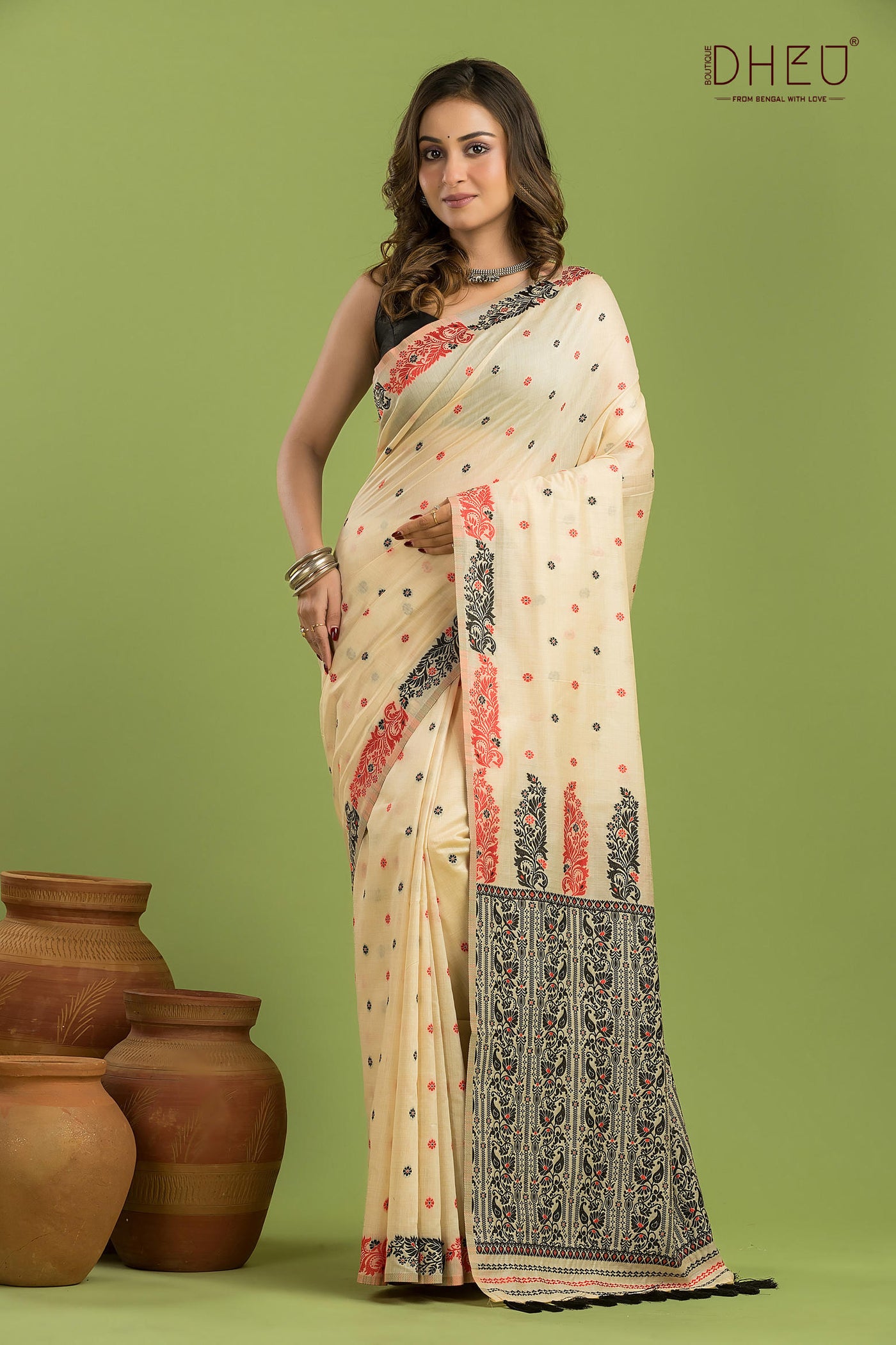 Designer Assam Silk Saree