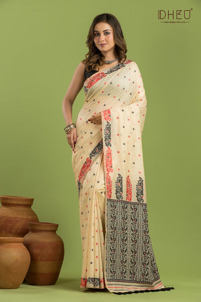 Designer Assam Silk Saree