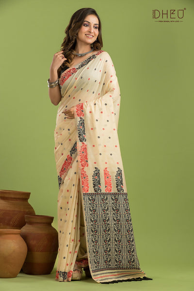 Designer Assam Silk Saree