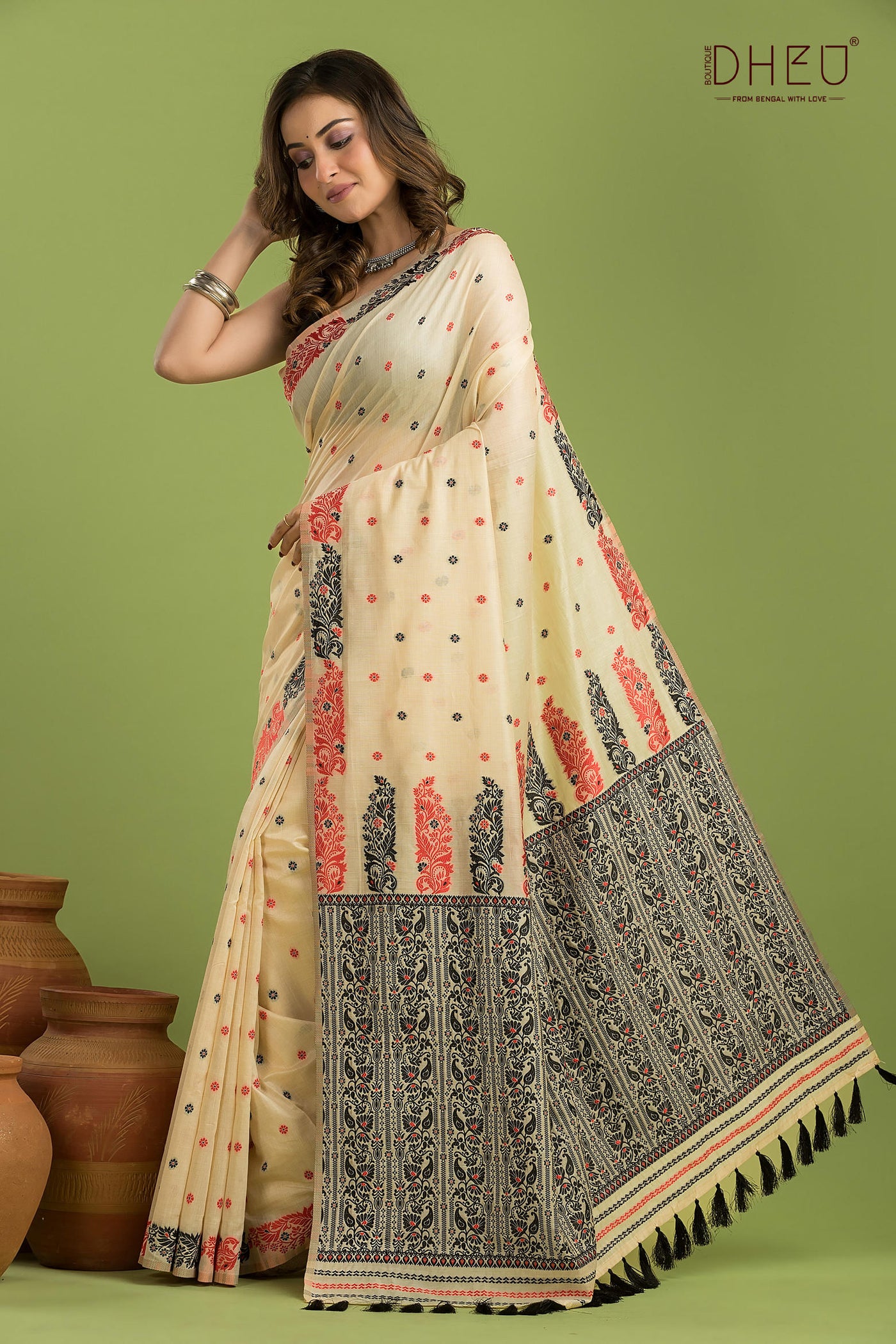 Designer Assam Silk Saree