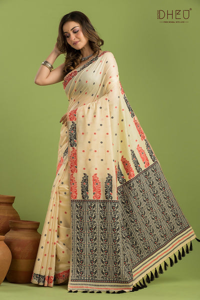 Designer Assam Silk Saree