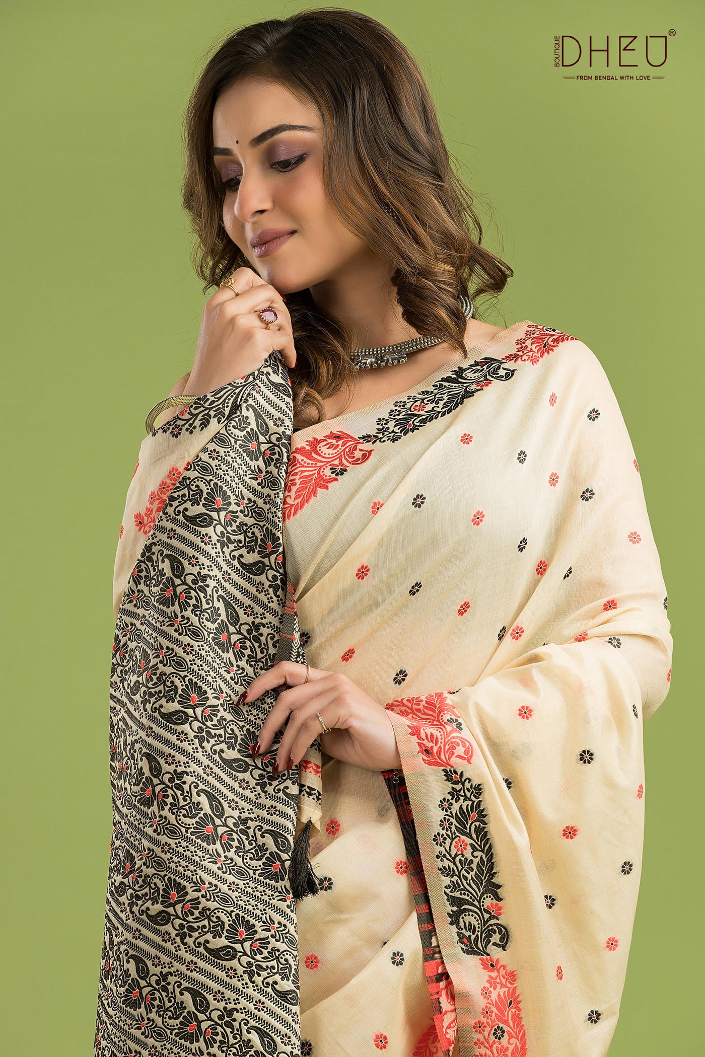Designer Assam Silk Saree