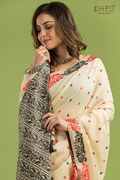 Designer Assam Silk Saree