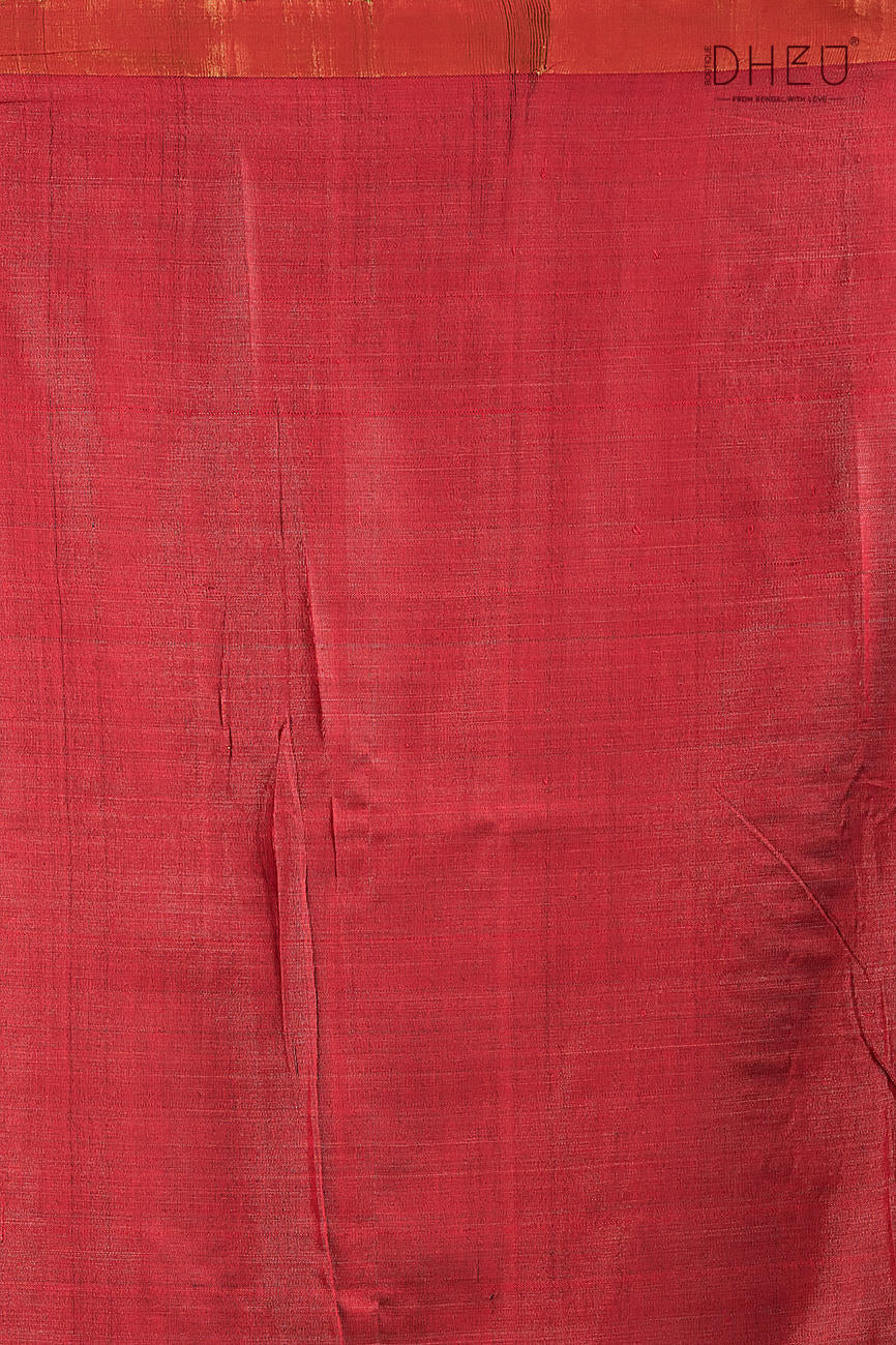 Pure Tussar Silk Buti Saree (Silk Mark Certified)
