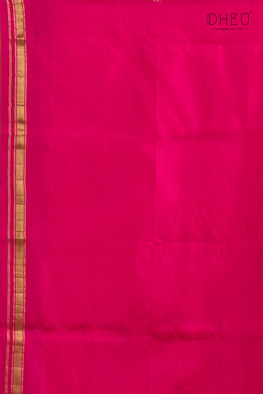 Pure Silk Zari Border Saree (Silk Mark Certified)