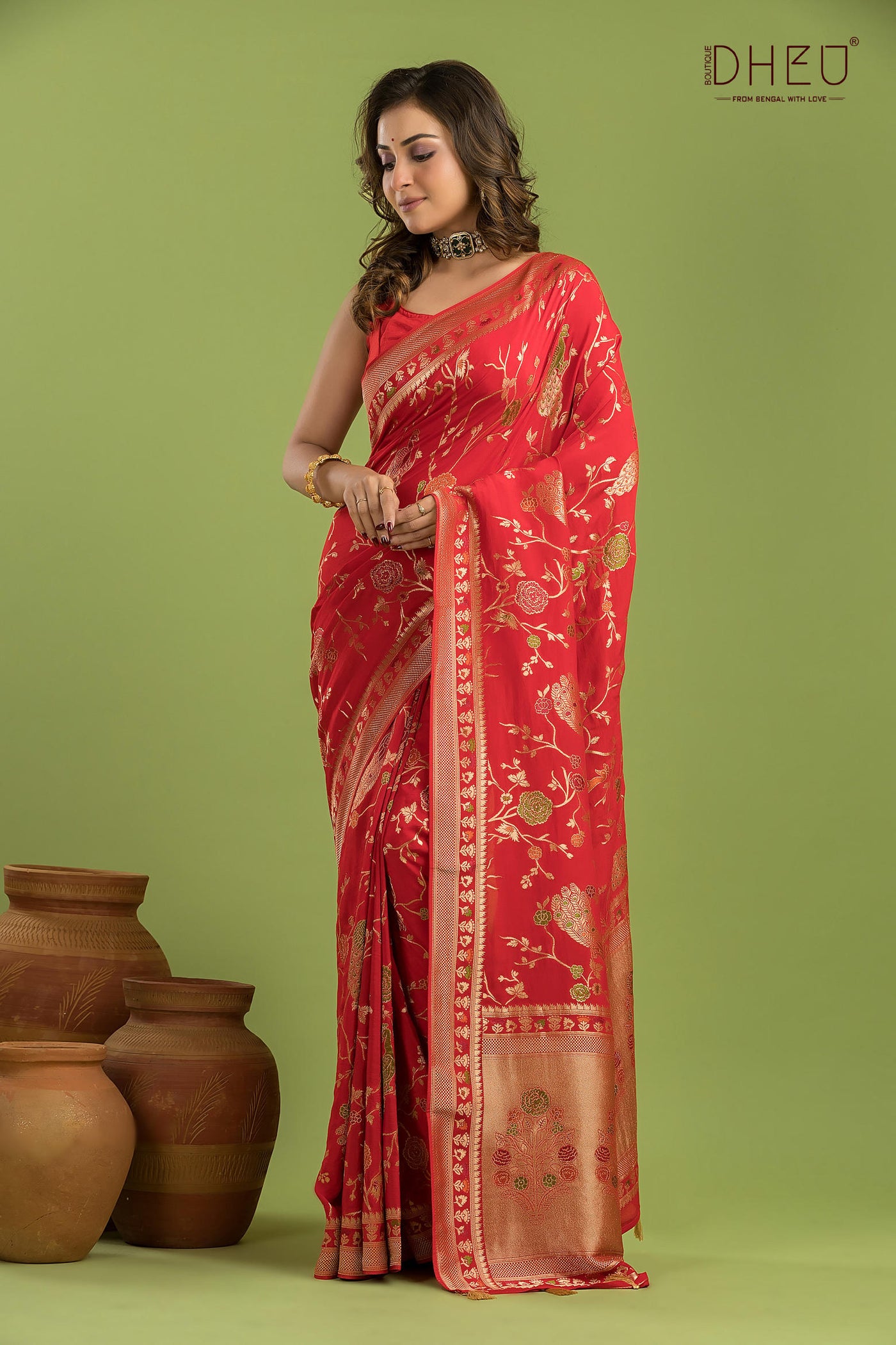 Designer Mashru Benarasi Saree
