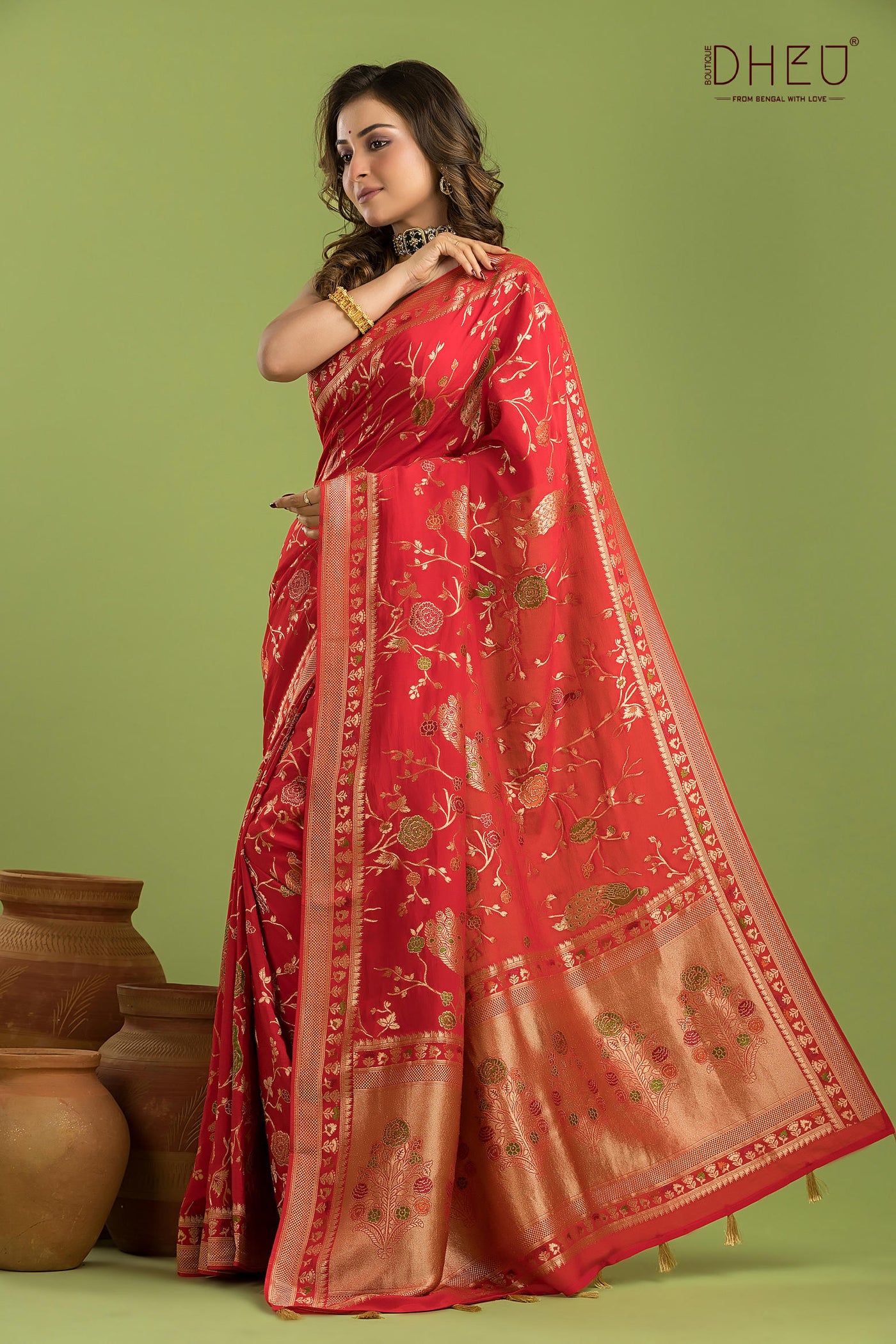 Designer Mashru Benarasi Saree