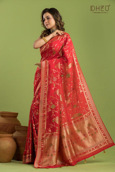 Designer Mashru Benarasi Saree
