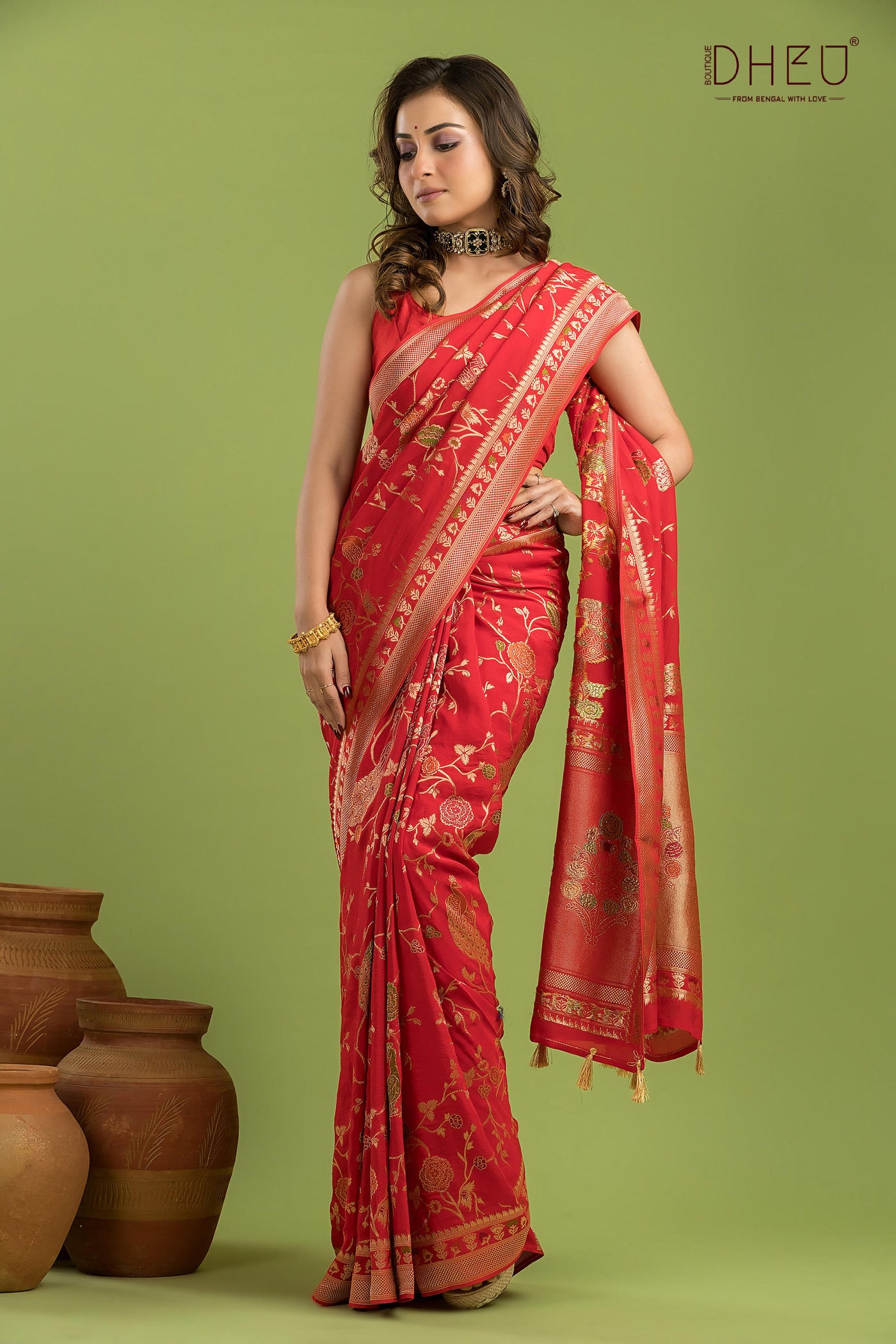 Designer Mashru Benarasi Saree