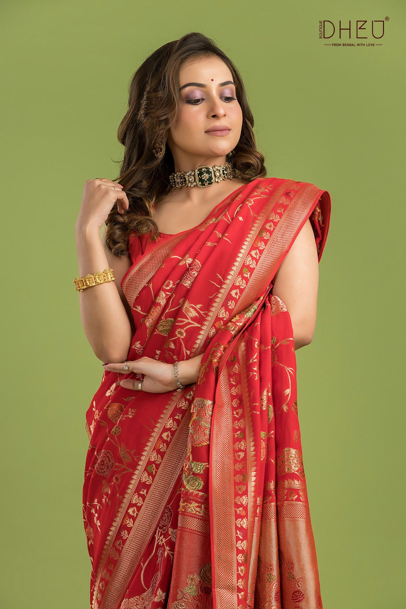 Designer Mashru Benarasi Saree