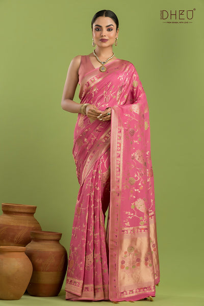 Designer Mashru Benarasi Saree