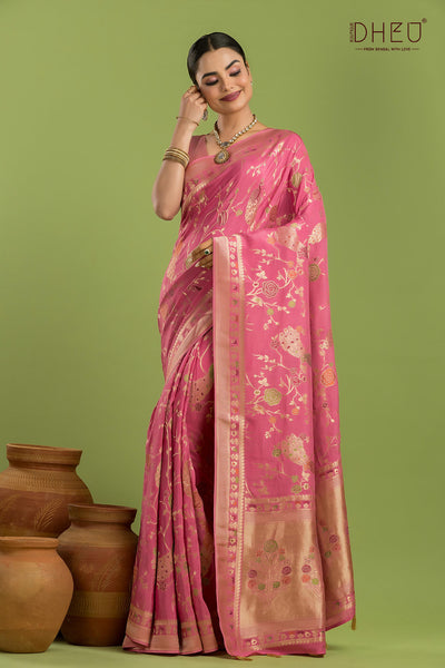 Designer Mashru Benarasi Saree