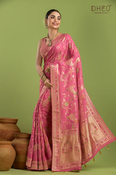 Designer Mashru Benarasi Saree