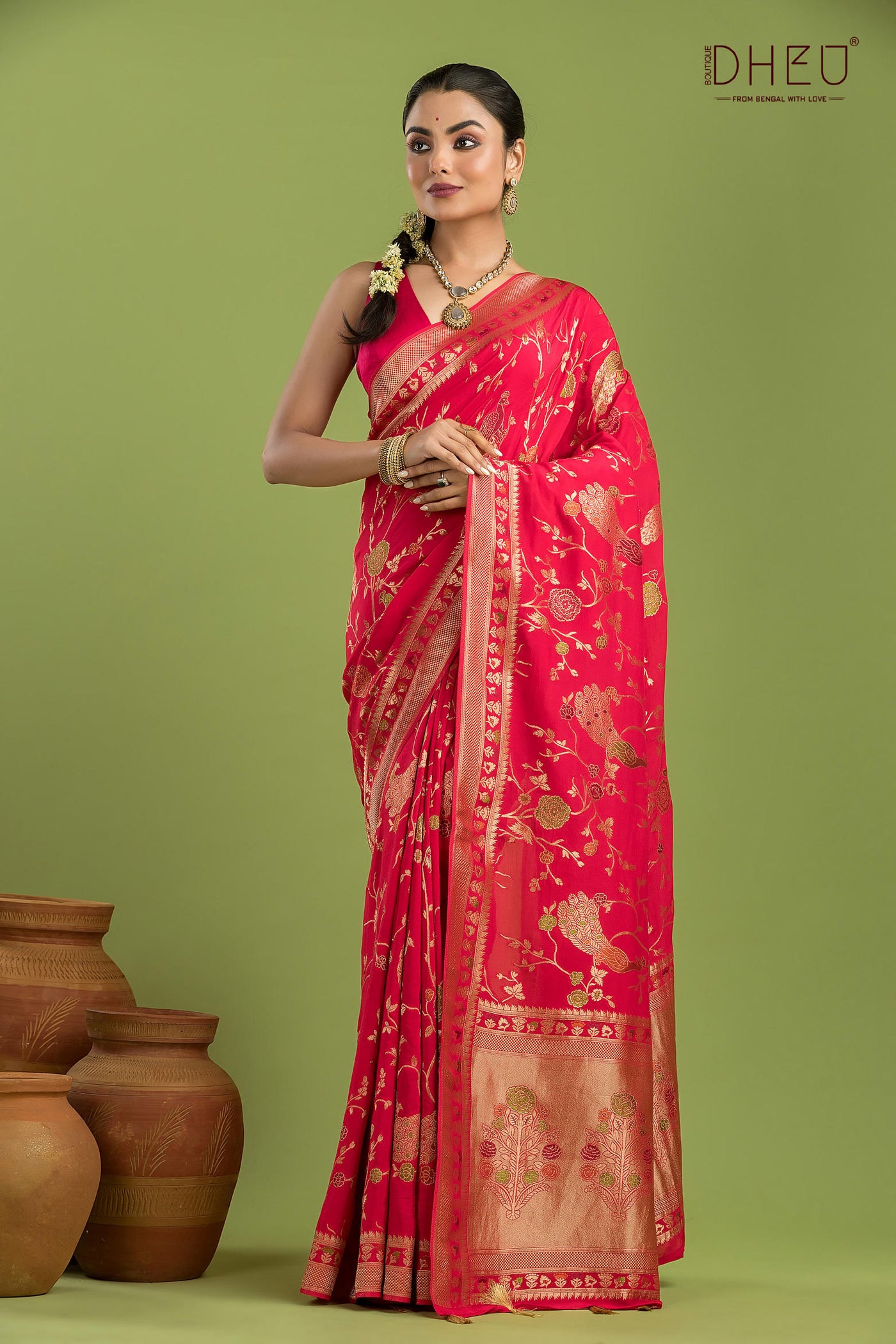 Designer Mashru Benarasi Saree