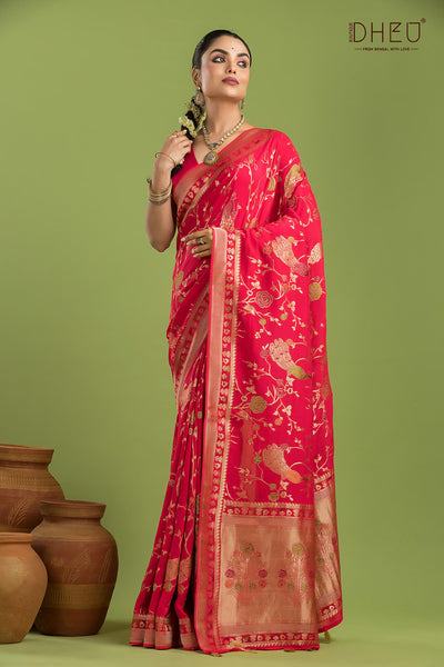 Designer Mashru Benarasi Saree