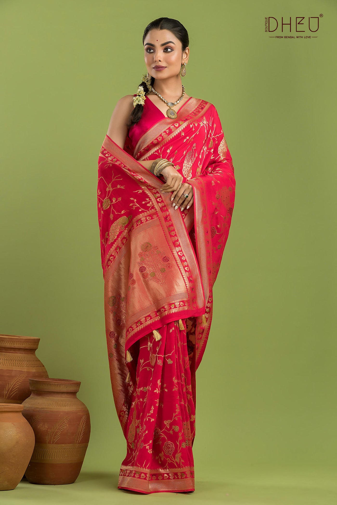 Designer Mashru Benarasi Saree