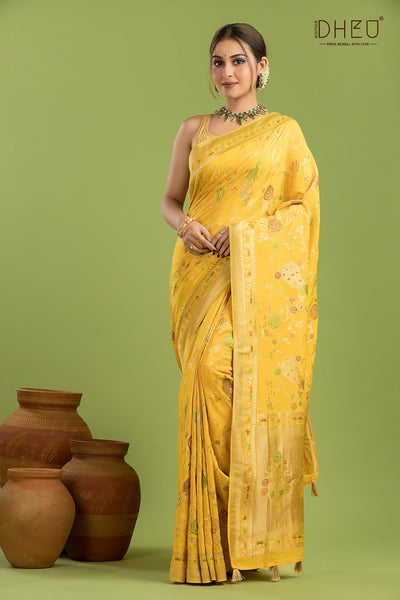 Designer Mashru Benarasi Saree