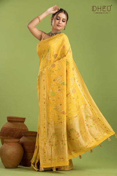 Designer Mashru Benarasi Saree