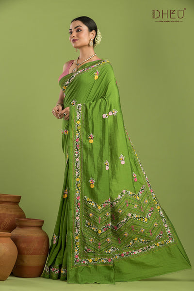 Lambani Bangalore Silk Saree