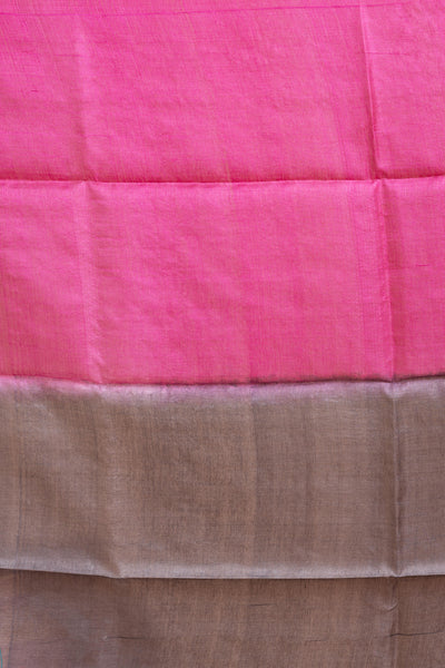 Pure Tussar Silk Jamdani Saree (Silk Mark Certified)