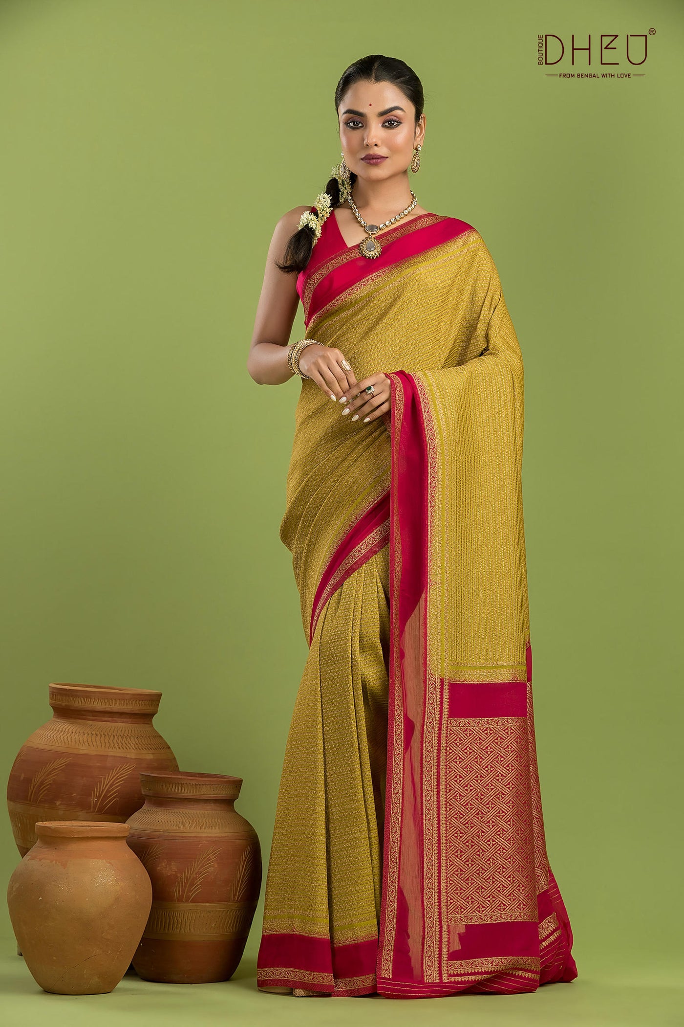 Designer Khaddi Silk Saree