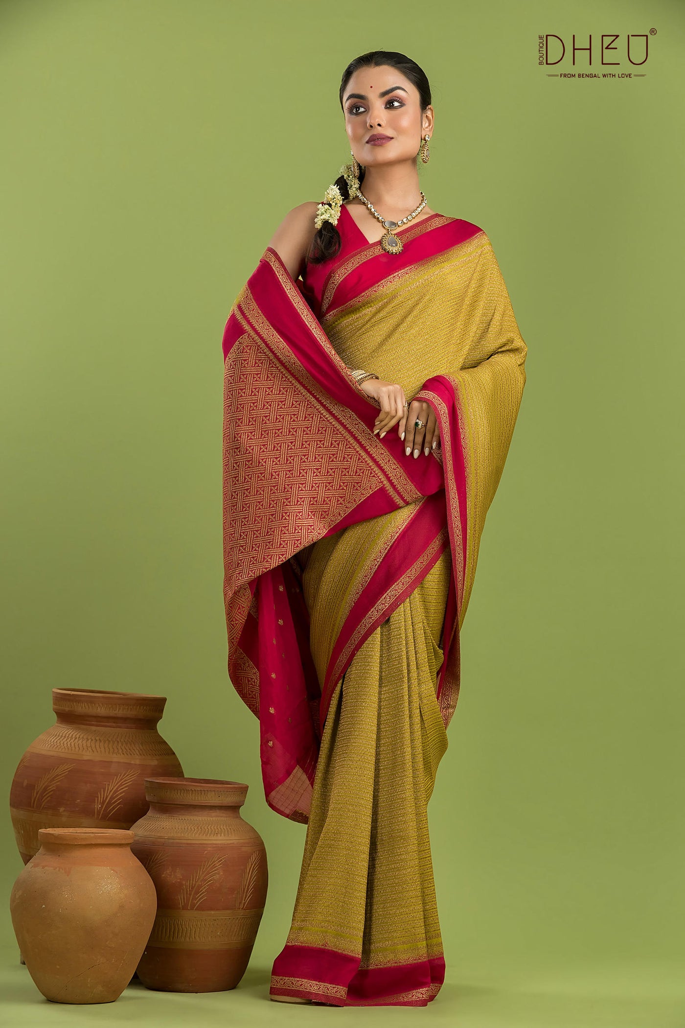 Designer Khaddi Silk Saree