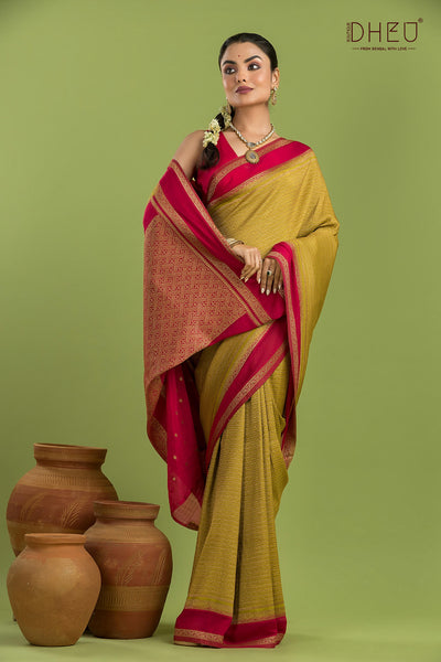 Designer Khaddi Silk Saree