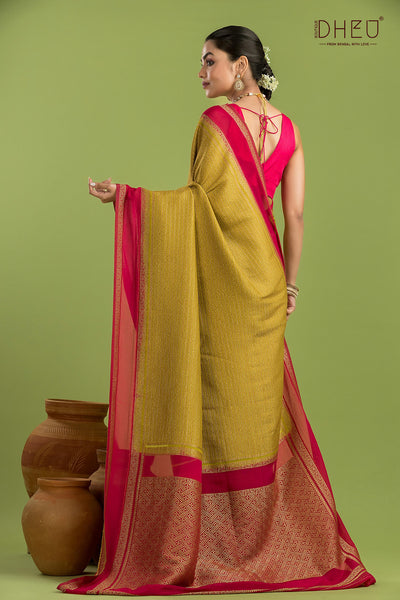 Designer Khaddi Silk Saree