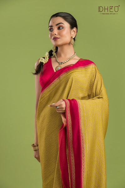 Designer Khaddi Silk Saree