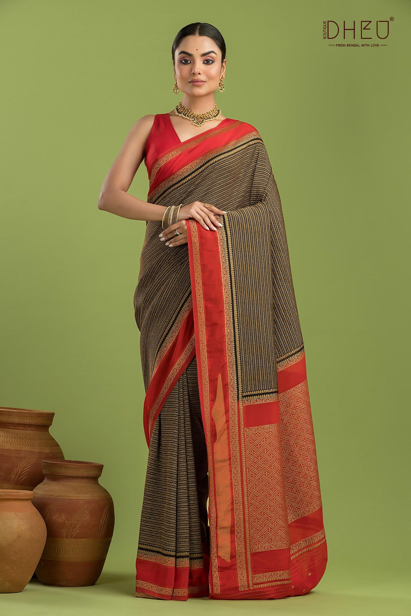 Designer Khaddi Silk Saree