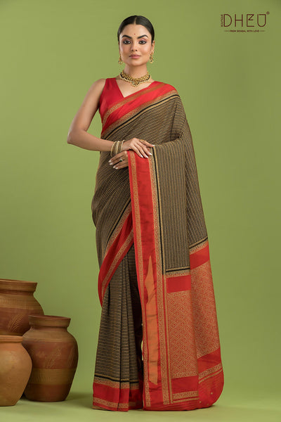 Designer Khaddi Silk Saree