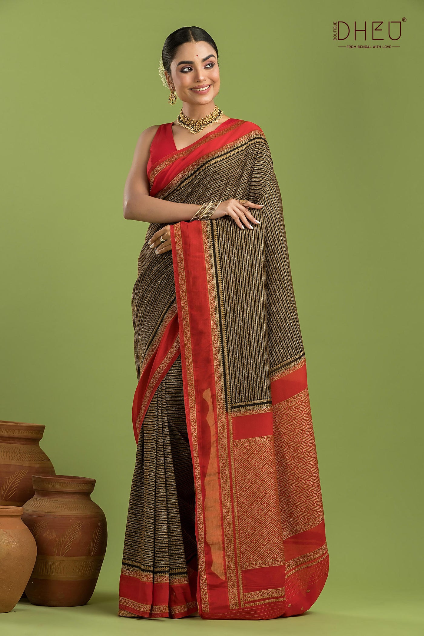 Designer Khaddi Silk Saree