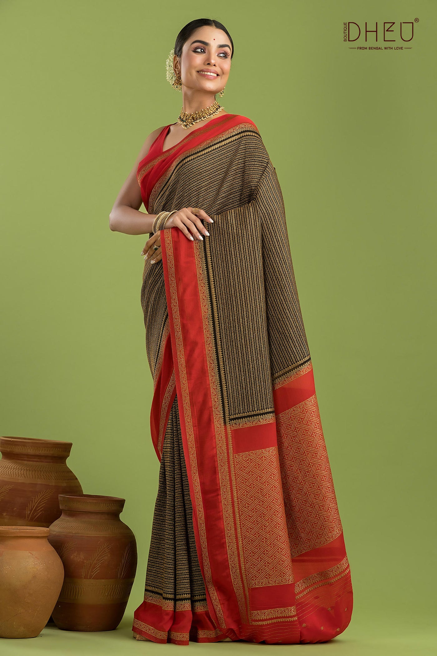 Designer Khaddi Silk Saree