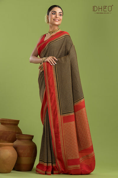 Designer Khaddi Silk Saree