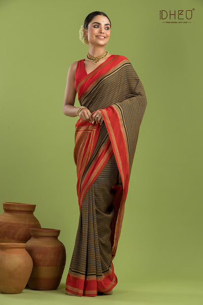 Designer Khaddi Silk Saree