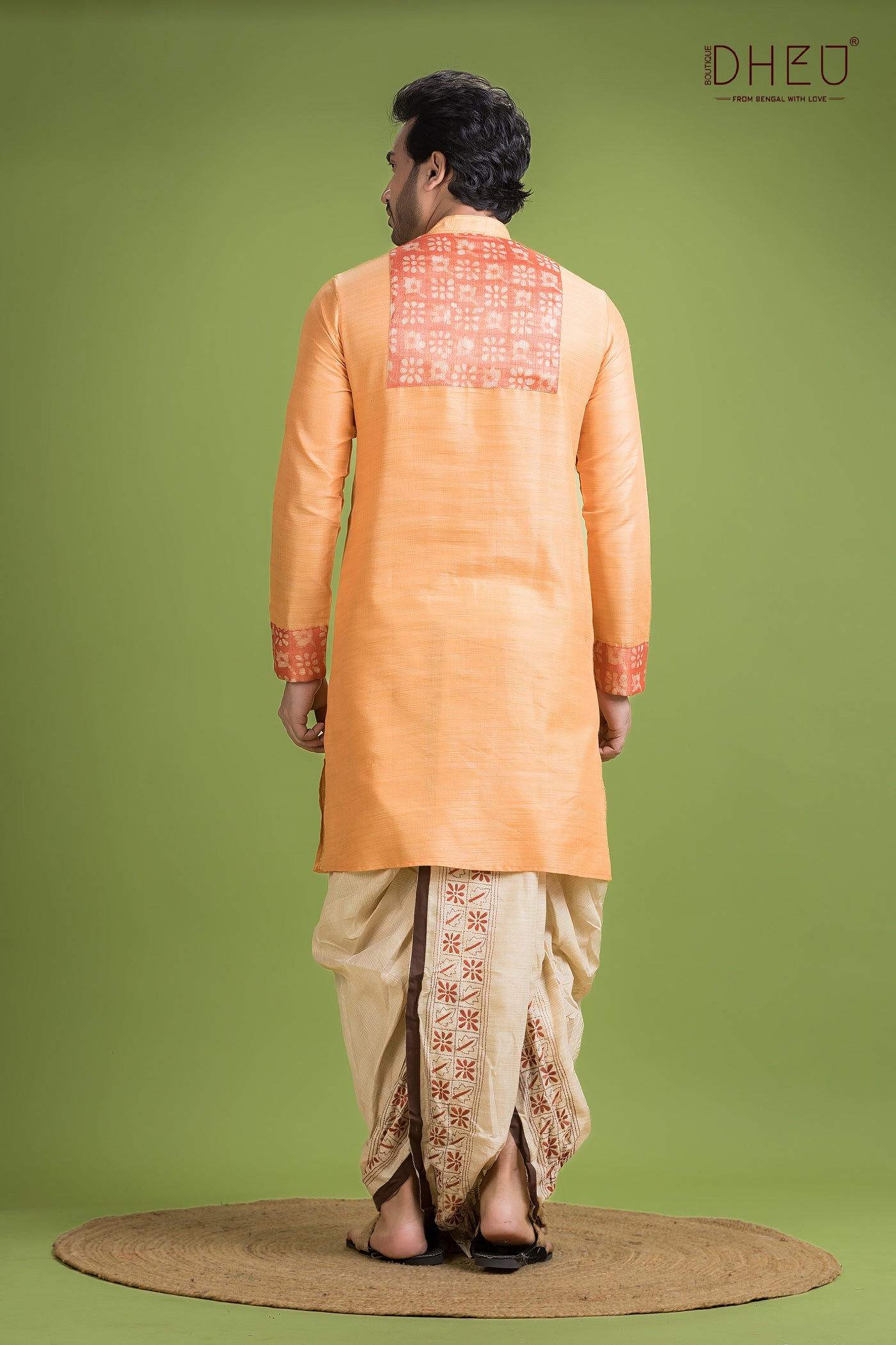 Ghicha Silk Designer Kurta & Dhoti(Optional) Set
