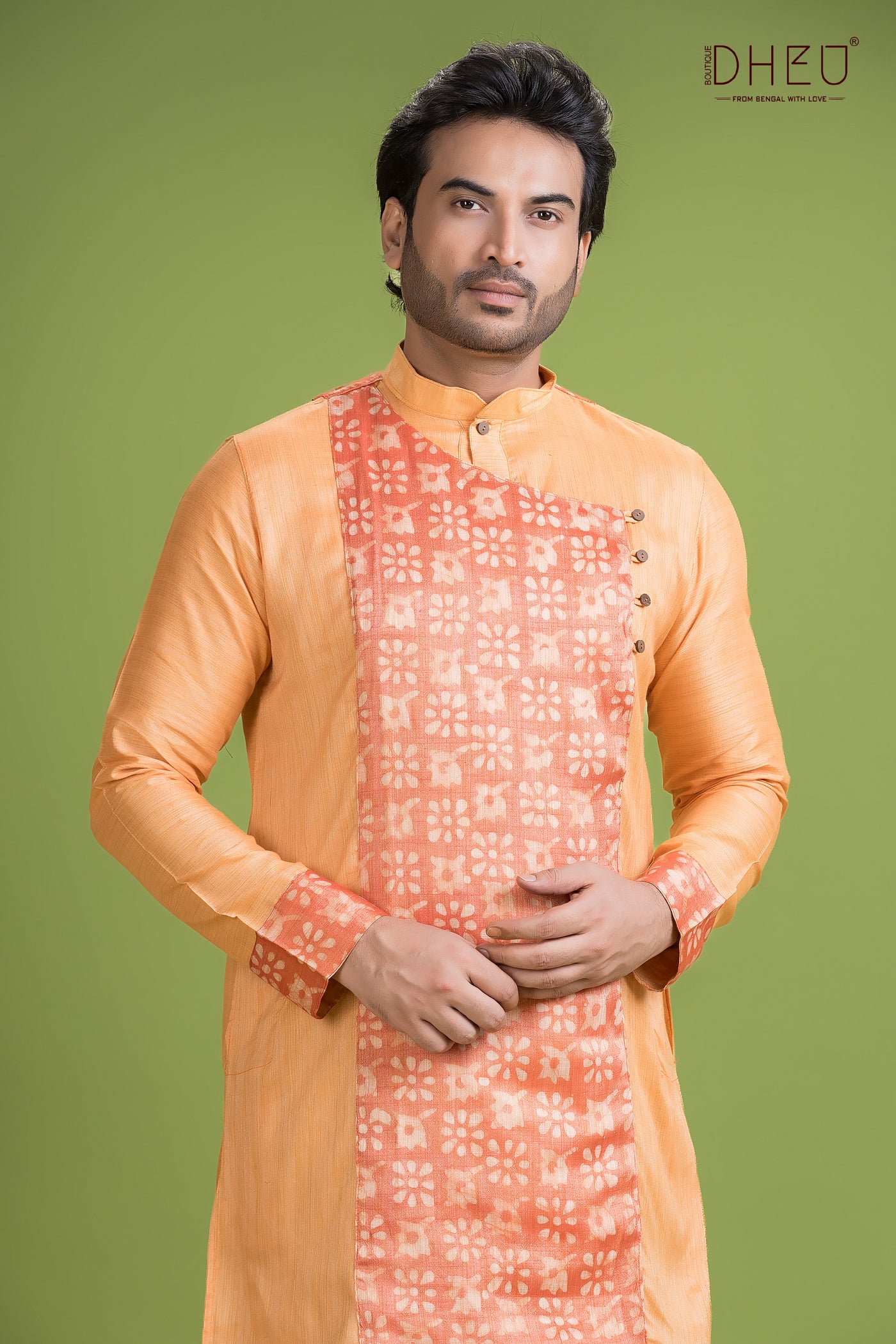 Ghicha Silk Designer Kurta & Dhoti(Optional) Set