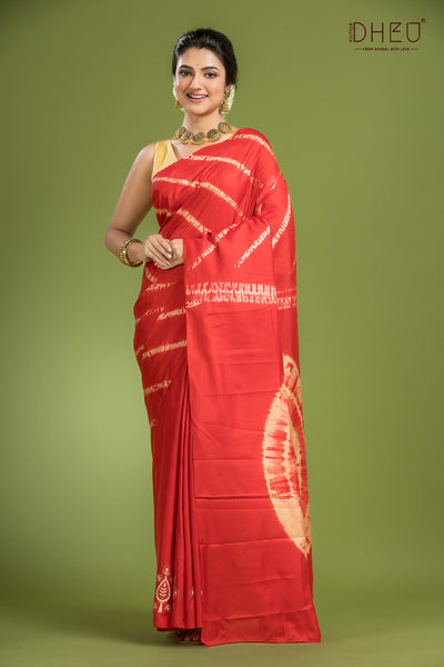 Exclusive Pure Silk Saree, Kurta & Dhoti(Optional) Couple Set