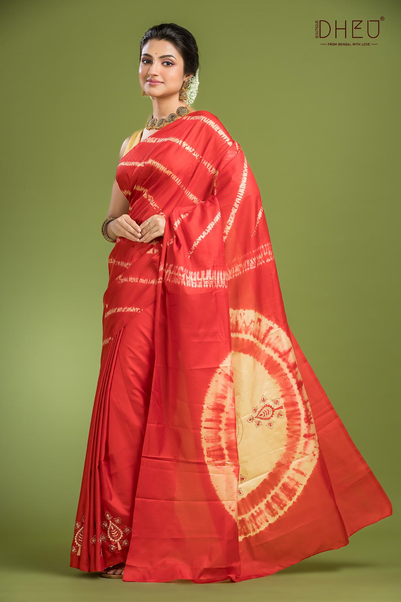 Exclusive Pure Silk Saree, Kurta & Dhoti(Optional) Couple Set