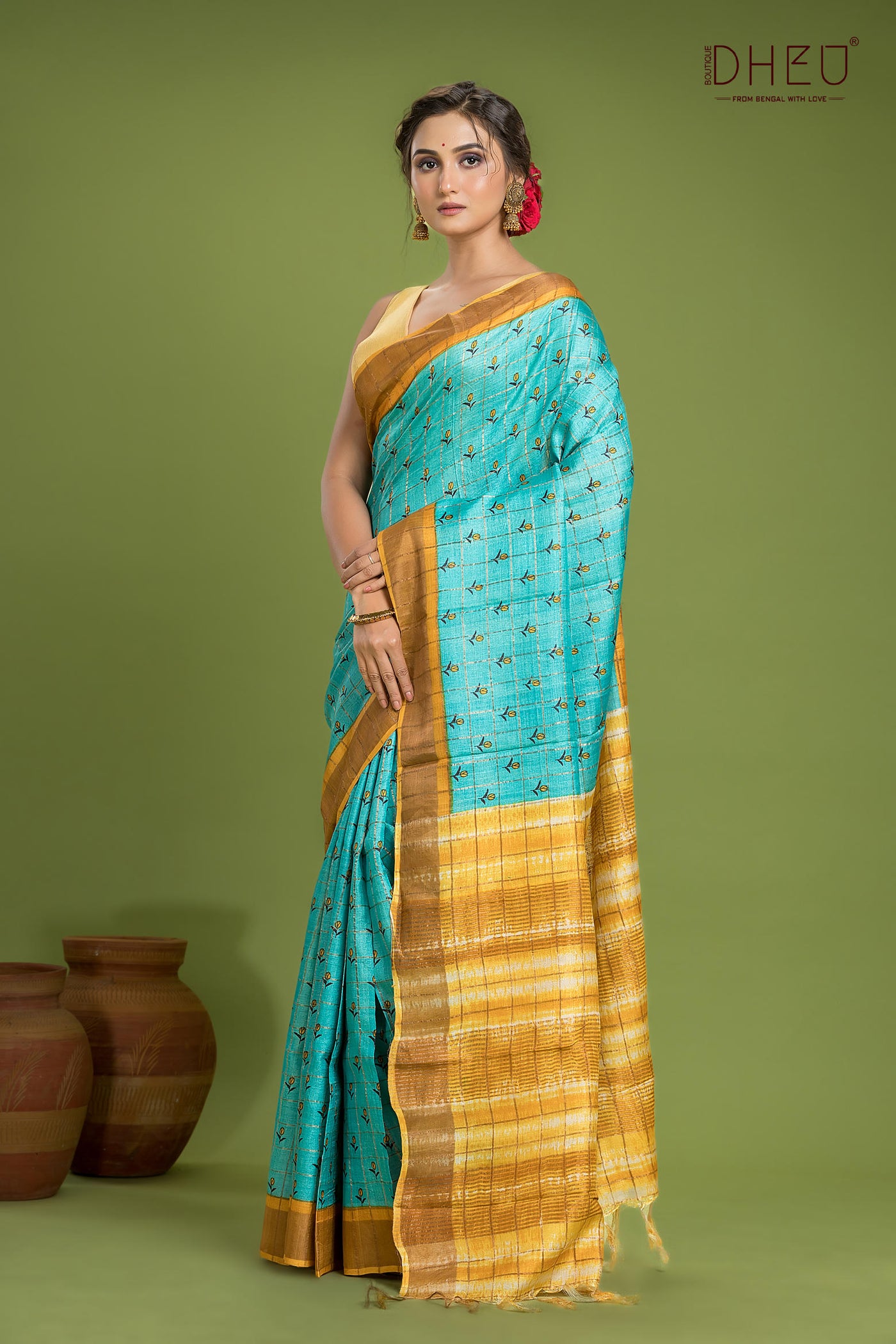 Exclusive Tussar Silk Saree (Silk Mark Certified)