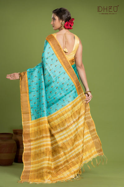 Exclusive Tussar Silk Saree (Silk Mark Certified)