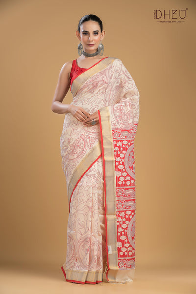 Exclusive Printed Cotton Saree