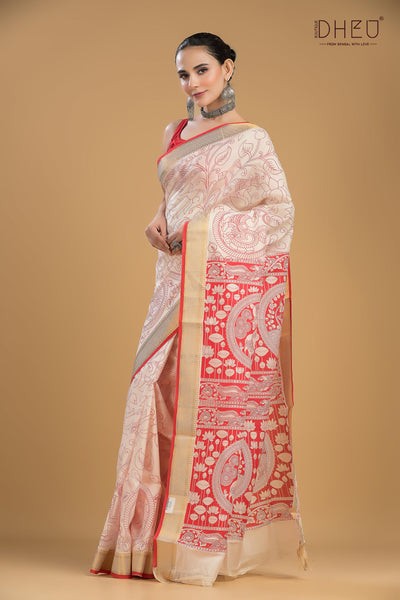 Exclusive Printed Cotton Saree