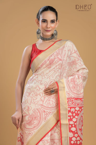 Exclusive Printed Cotton Saree
