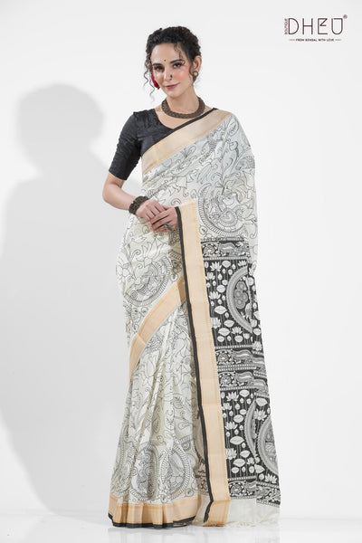Exclusive Printed Cotton Saree
