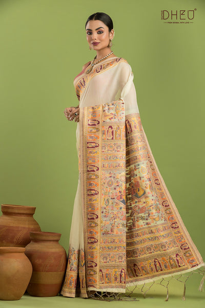 Exclusive Resham Kanni Silk Saree
