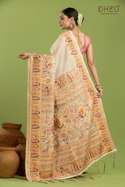 Exclusive Resham Kanni Silk Saree