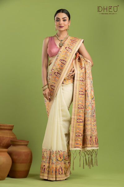 Exclusive Resham Kanni Silk Saree