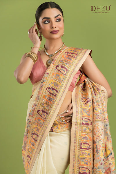 Exclusive Resham Kanni Silk Saree