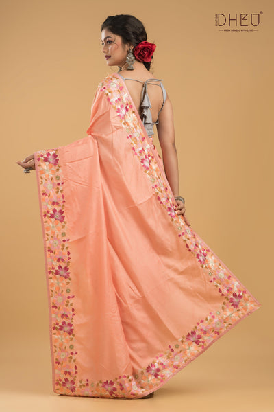 Embroidery Silk Jimmy Choo Saree